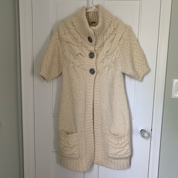 Short Sleeve Sweater Jacket Clearance 